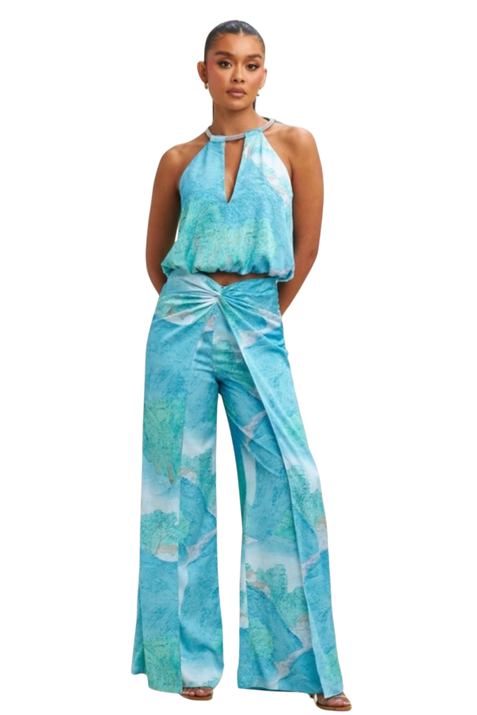 Janoy Watercolor Pants Set-PANTS SETS-Intrigue