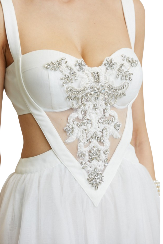 Misha Rhinestone Dress-DRESSES-Intrigue