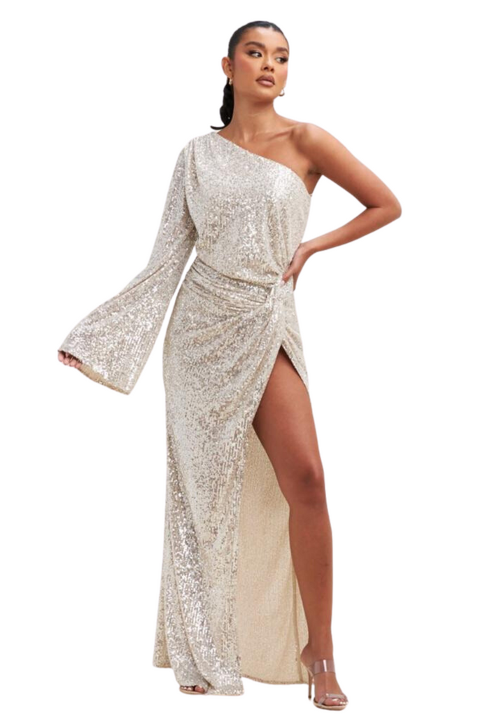 Aleyah Sequin Maxi Dress-DRESSES-Intrigue