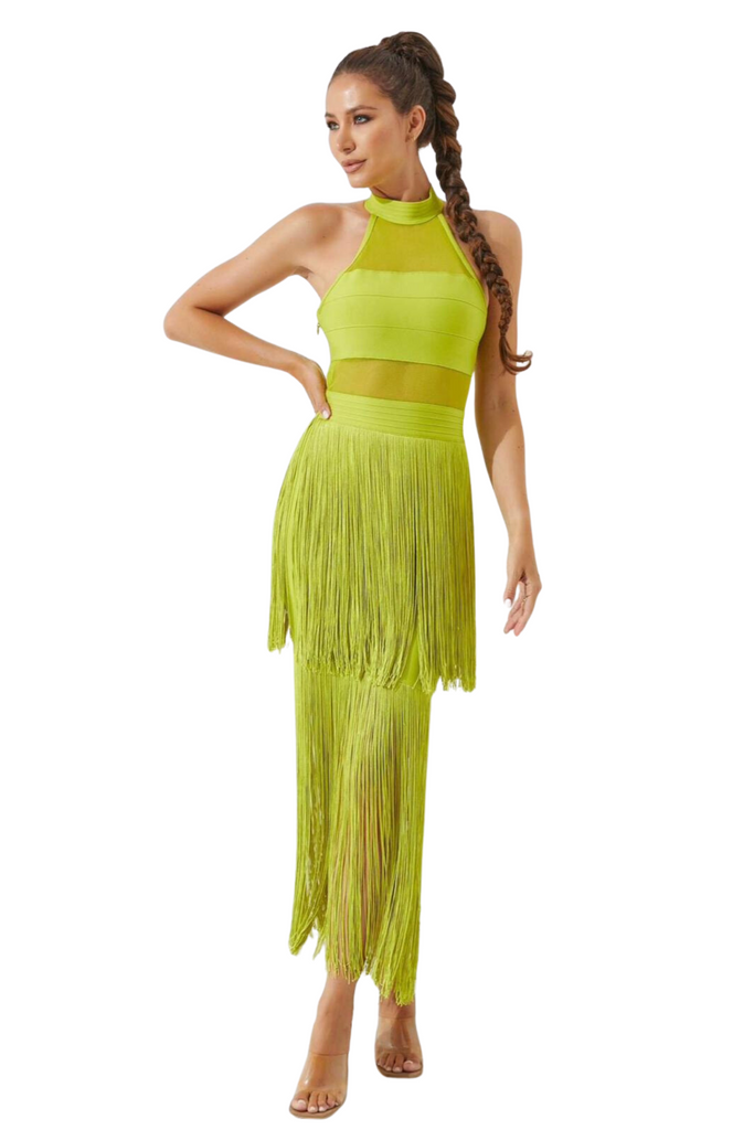 Sari Halter Dress-DRESSES-Intrigue