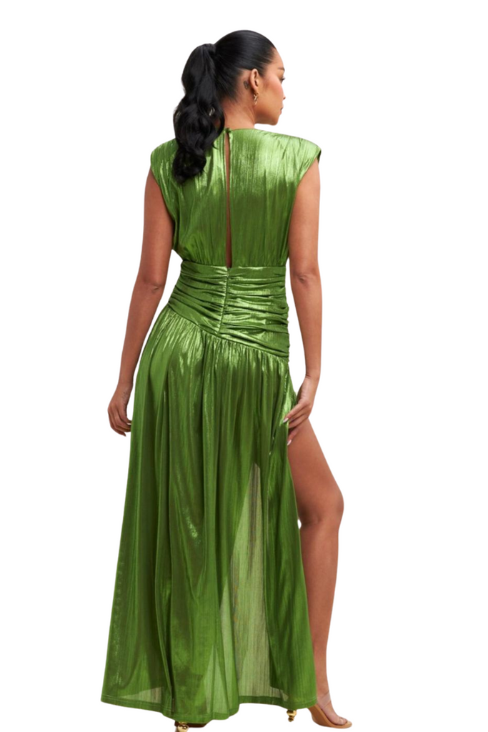 Naira Ruched Maxi Dress-DRESSES-Intrigue