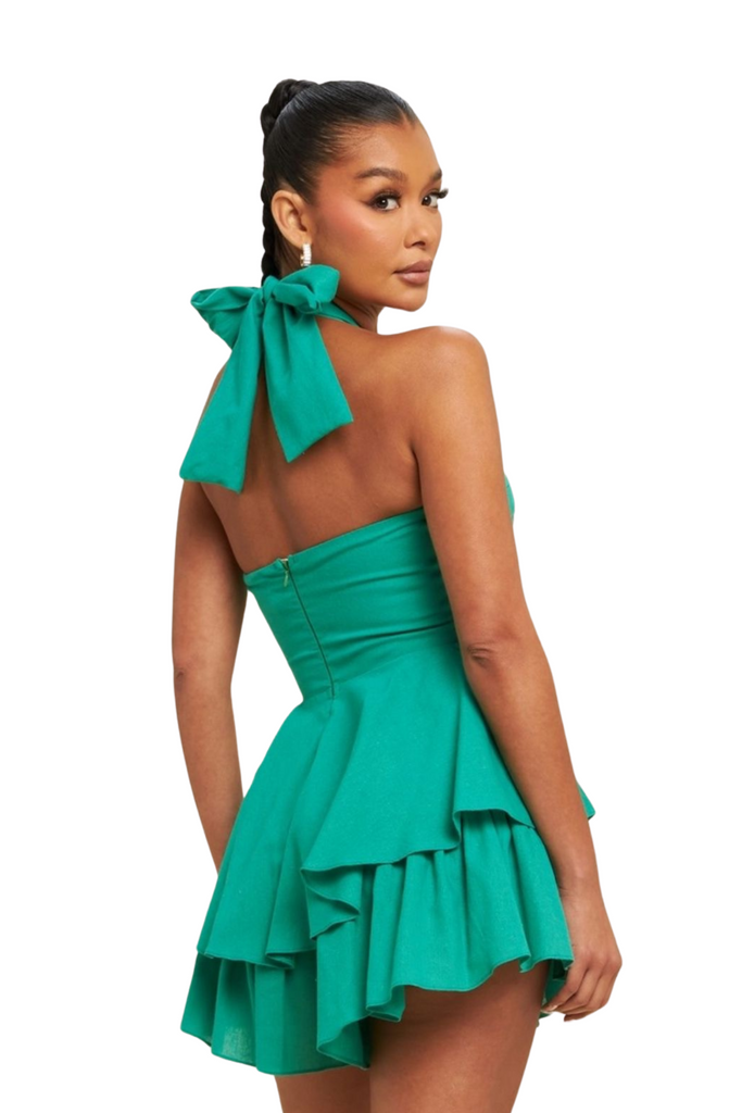 Barbi Halterneck Romper-Rompers & Jumpsuits-Intrigue
