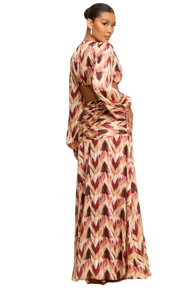 Brielle Hotfix Chiffon Gown-DRESS-Intrigue