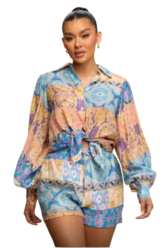 Long Sleeve Shorts Set-Shorts set-Intrigue