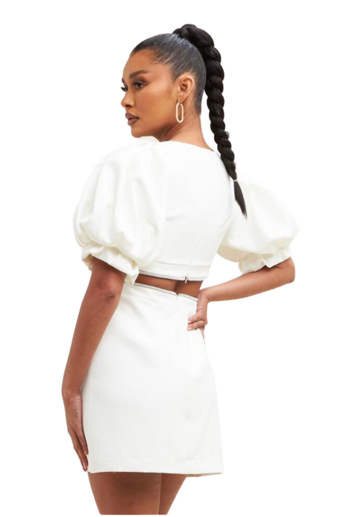 Nashay Puff Sleeve Dress-DRESSES-Intrigue