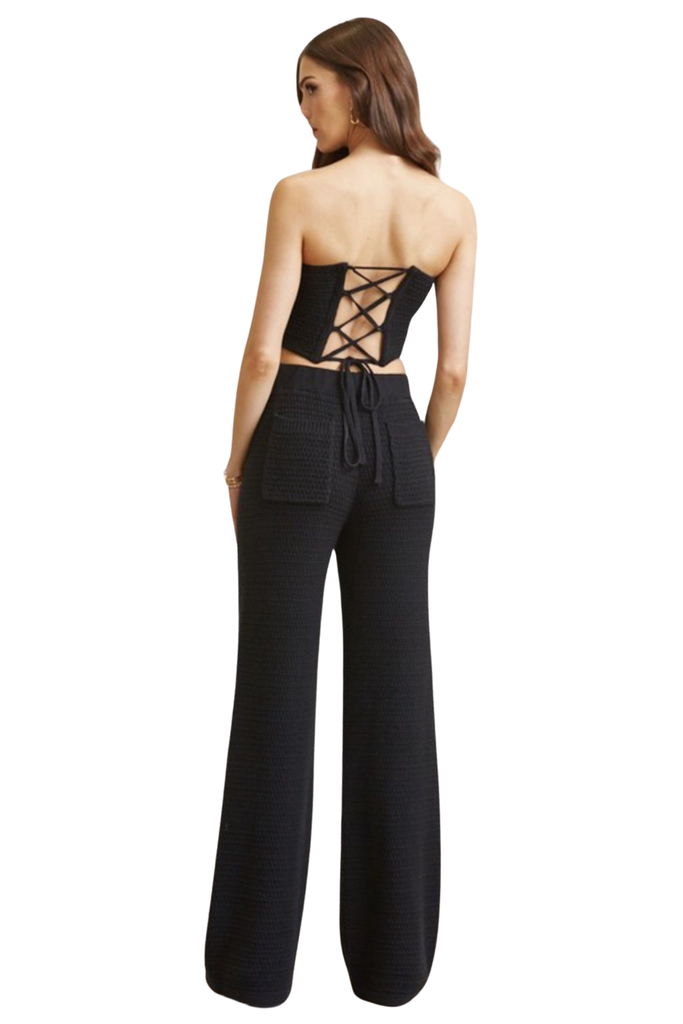 Elemé Lace-Up Pants Set-PANTS SETS-Intrigue