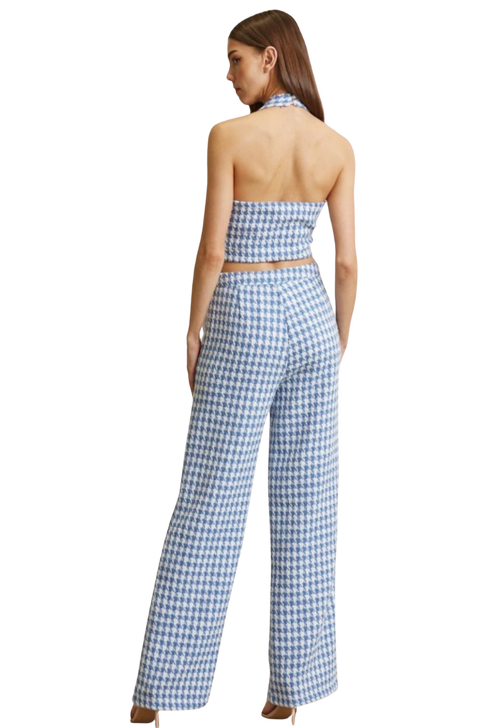 Cecily Houndstooth Tweed Pants Set-PANTS SETS-Intrigue
