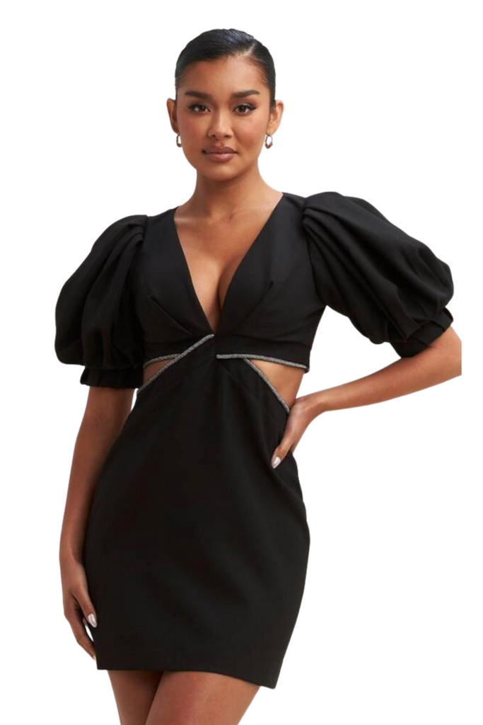 Nashay Puff Sleeve Dress-DRESSES-Intrigue