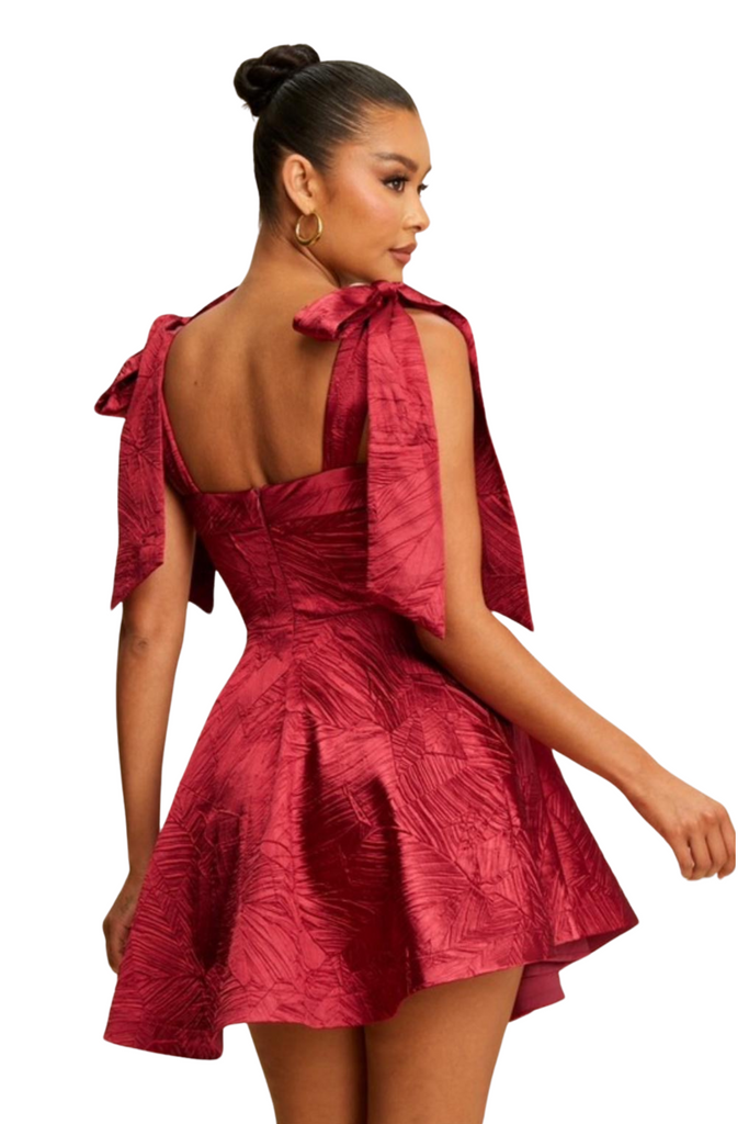 Tammy Texture Satin Dress-DRESSES-Intrigue