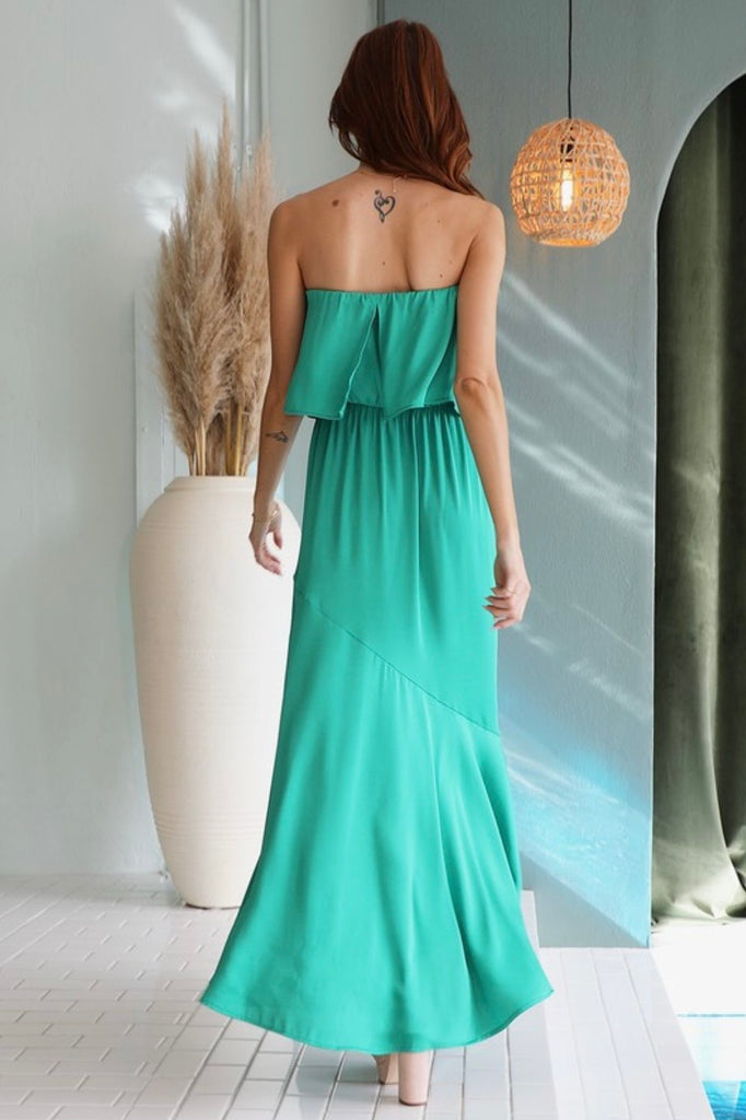 Vila Strapless Dress-Intrigue