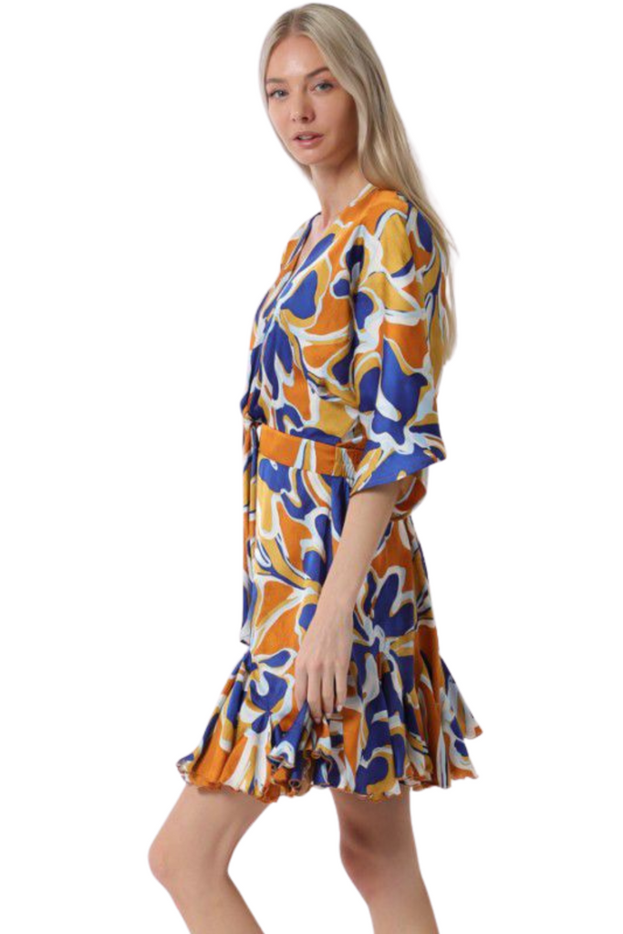 Rust Print Romper-Intrigue