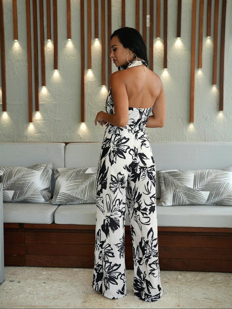 Milly Halterneck Jumpsuit-Jumpsuit-Intrigue