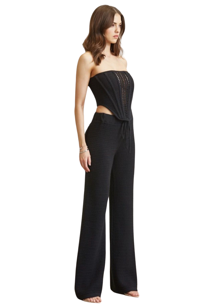 Elemé Lace-Up Pants Set-PANTS SETS-Intrigue