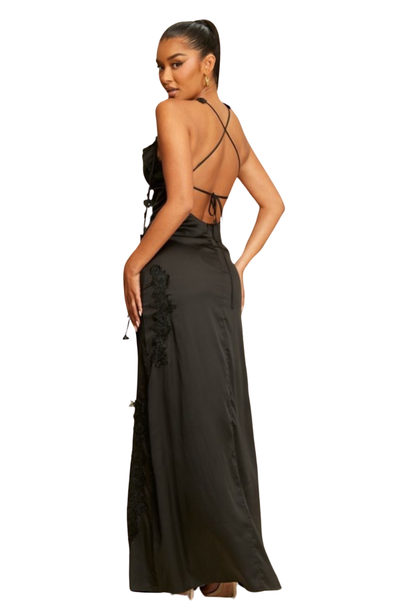 Jamil Flower Strap Maxi Dress Intrigue Jamil Flower Strap Maxi Dress Intrigue