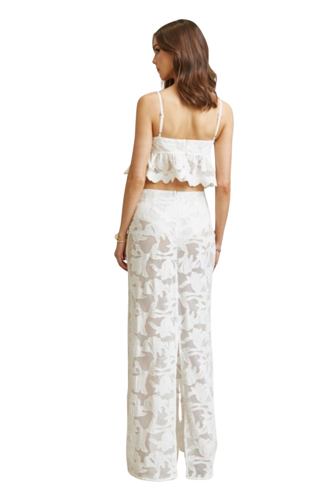 Floral Crochet Lace Top Skirt 2-pc Set-SETS-Intrigue