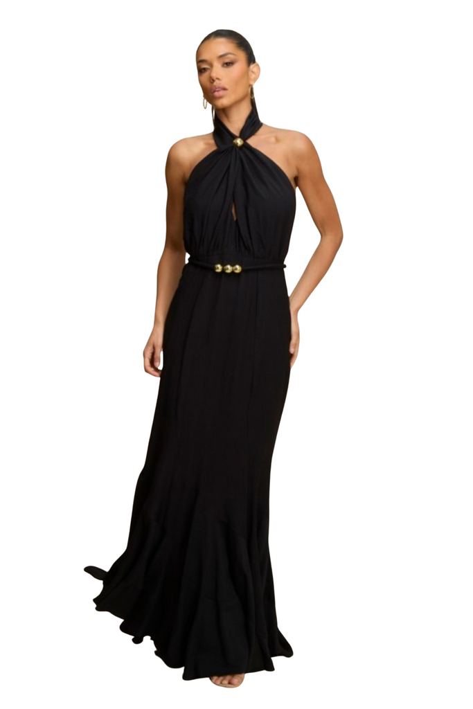Dreamer Gold Accent Dress-DRESS-Intrigue