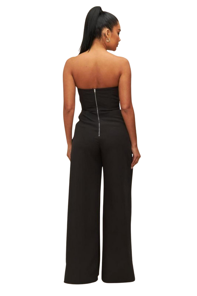 Open Split Bustier Jumpsuit-Jumpsuit-Intrigue
