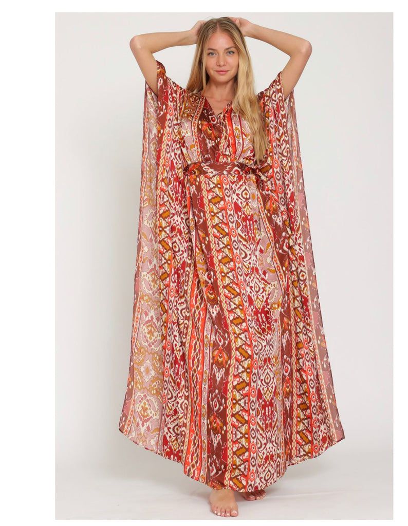 Maxi Dress Mediterane-Intrigue