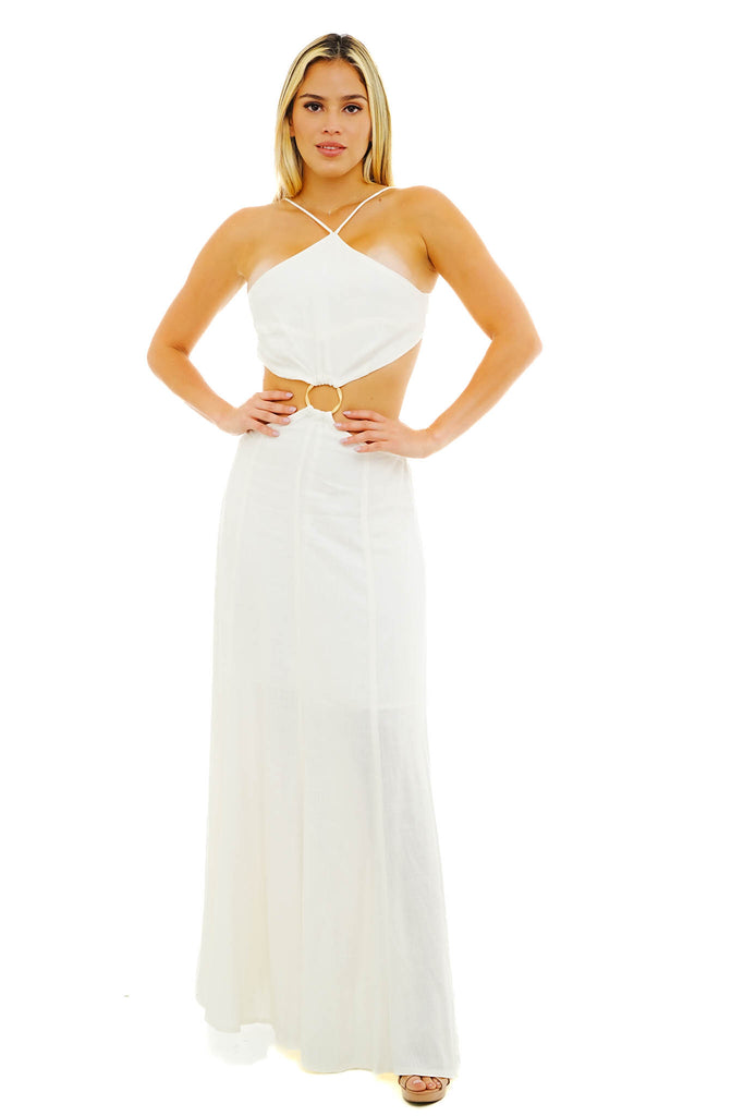 Nicey Maxi Dress-Dresses-S-WHITE-Intrigue