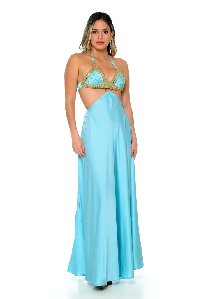 Heslyn Halter Maxi Dress-Dresses-Intrigue