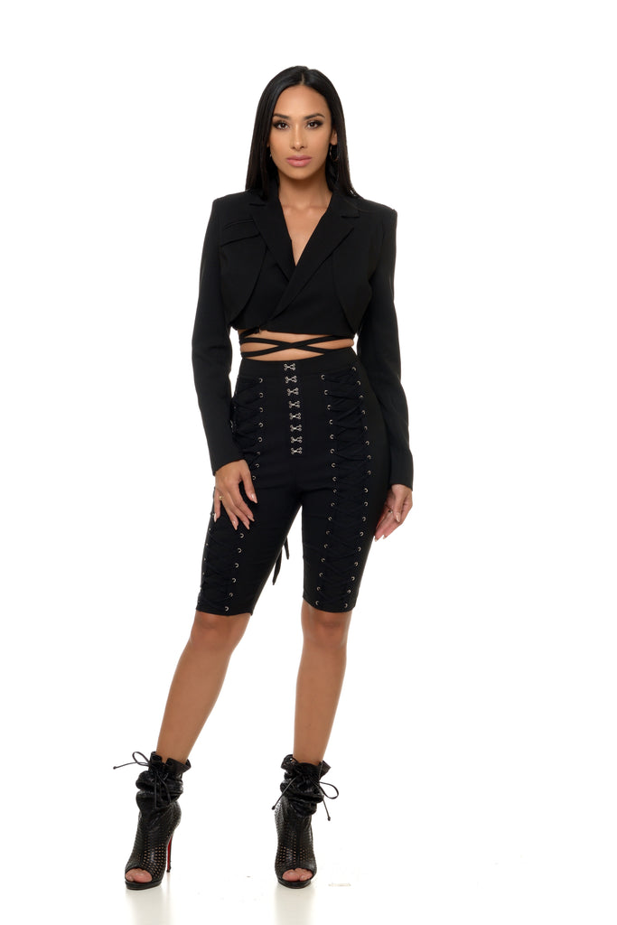 Sylvia 2 Pc Capri Set-SETS-BLACK-SM-Intrigue
