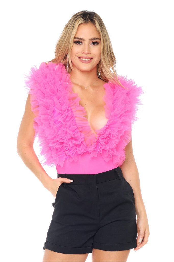 Akiele Ruffle Top-Shirts & Tops-Intrigue