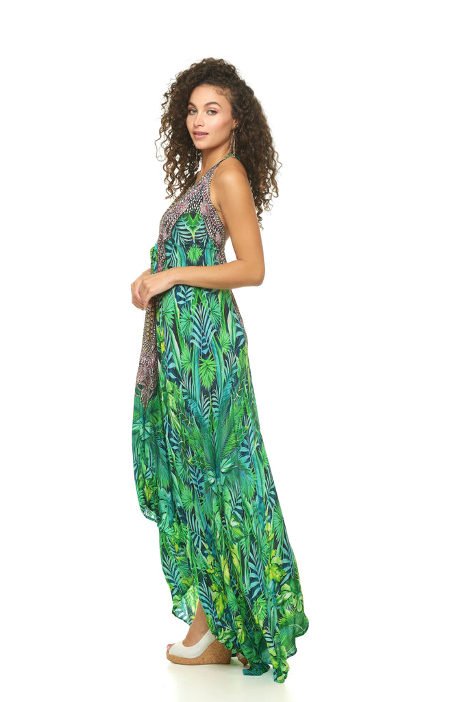Eden Beaded Scarf Dress-DRESSES-Intrigue