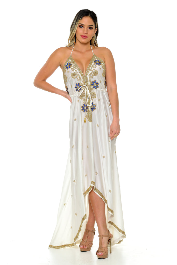 Belarie Beaded Scarf Dress-Dresses-Intrigue