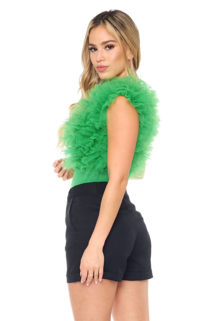 Akiele Ruffle Top-Shirts & Tops-Intrigue