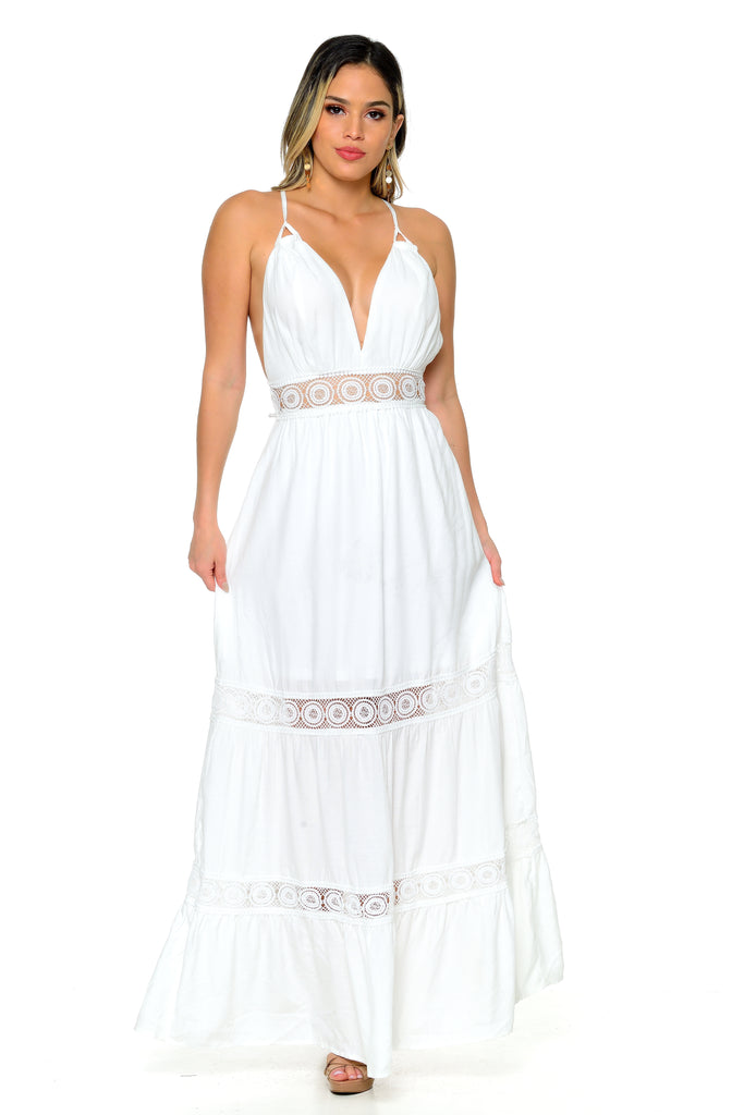 Aurora Maxi Dress-Dresses-SM-WHITE-Intrigue