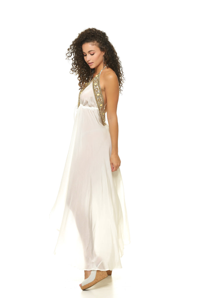 Luna Beaded Scarf Dress-DRESSES-Intrigue