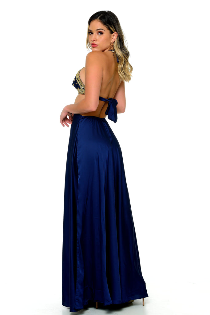 Heslyn Halter Maxi Dress-Dresses-Intrigue