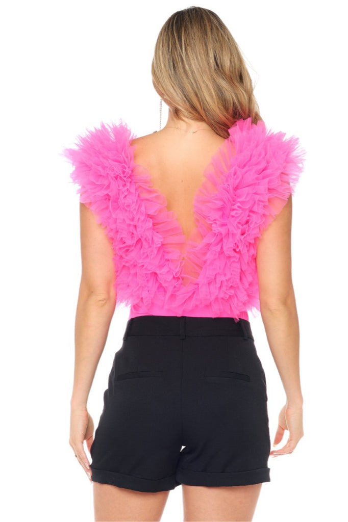 Akiele Ruffle Top-Shirts & Tops-Intrigue