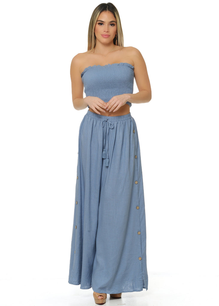 Carrie 2 Pcs Pants Set-PANTS SETS-SMALL-BLUE-Intrigue