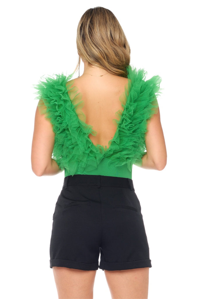 Akiele Ruffle Top-Shirts & Tops-Intrigue