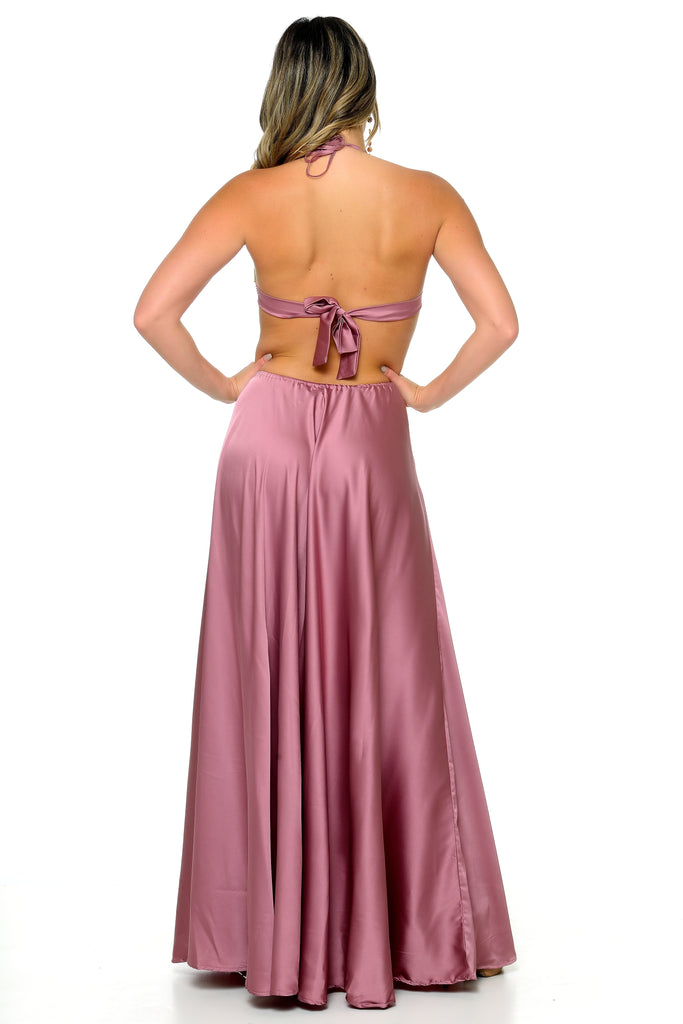 Heslyn Halter Maxi Dress-Dresses-Intrigue