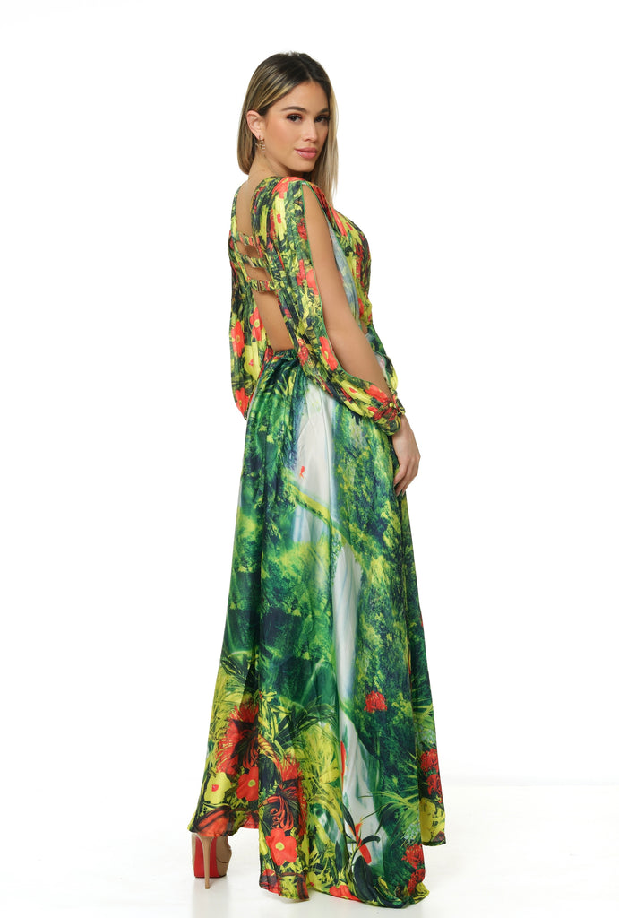 Shani Waterfalls Maxi Dress-Intrigue