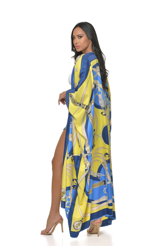 Yandy Satin Kimono-Tops-Intrigue