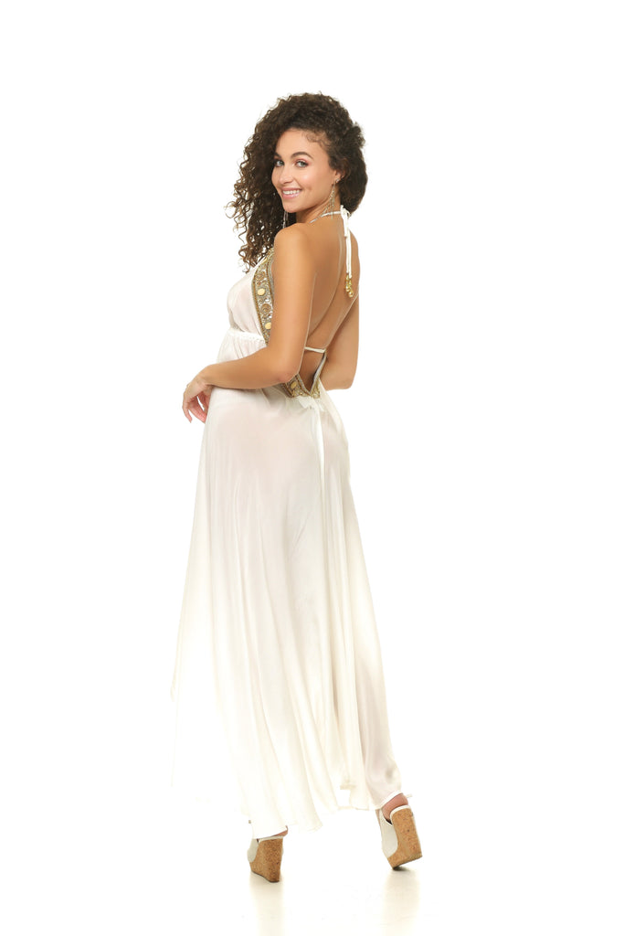 Luna Beaded Scarf Dress-DRESSES-Intrigue