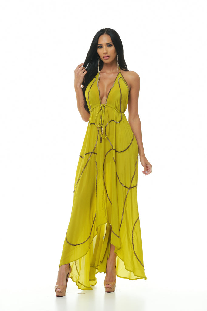 DRESS - Cassie Scarf Dress - Intrigue Couture 